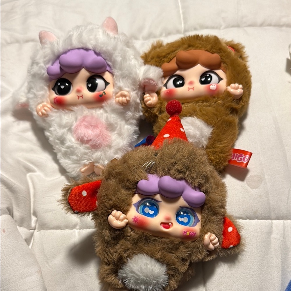 Cute Plush Animal Keychains
